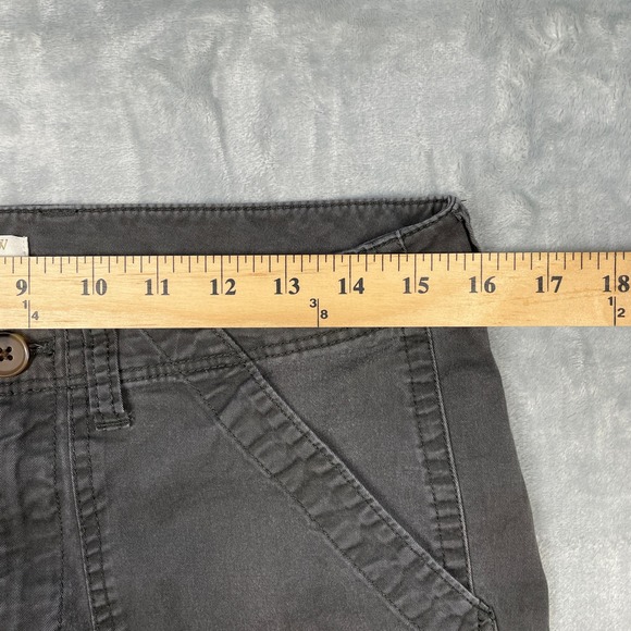 J CREW Womens Gray Stretch Flat Front Straight Leg Utility Pants Pockets Size 4 - Picture 10 of 12